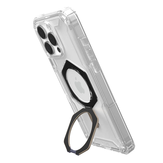 UAG Plasma XTE iPhone 16 Pro Max Case - Clear/Titanium | Ultimate Drop Protection, MagSafe Compatibility, and Metal Kickstand