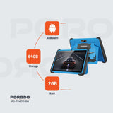 Porodo 10.1" Kids Android Tablet – Safe, Educational, and Entertaining for Children