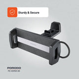 Porodo HS03 Universal Adjustable Tablet & Phone Mount – Secure and Versatile Holder for Devices 4.7"-12.9" – Black