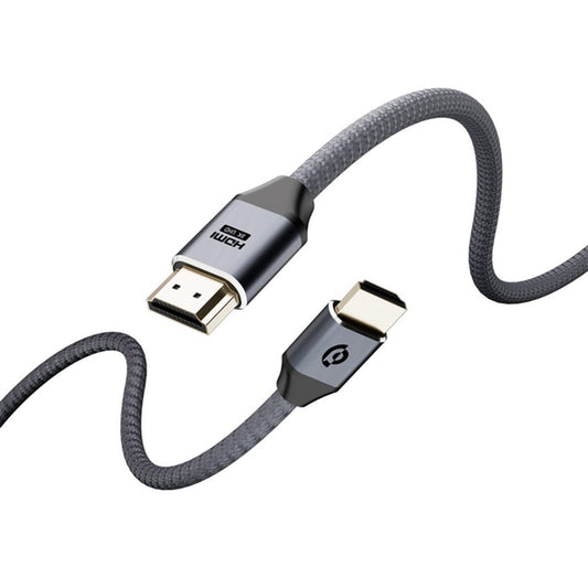 Powerology 8K HDMI Braided Cable 3M – Premium 24K Gold Plated Connector with 10K Resolution Support