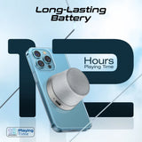Promate Punch Mini Bluetooth Speaker with MagSafe Compatibility – 3W Portable Silver Speaker