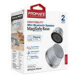 Promate Punch Mini Bluetooth Speaker with MagSafe Compatibility – 3W Portable Silver Speaker