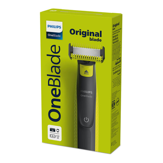 Philips OneBlade Face + Body QP2824/10 Hybrid Trimmer | Waterproof Electric Razor with Dual Blades & Skin Guard