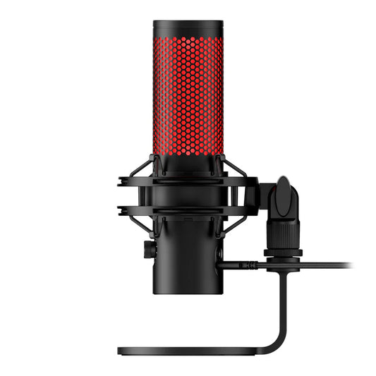 HyperX QuadCast 2 USB Gaming Microphone - Studio-Quality Audio with Tap-to-Mute, Customizable LED, and On-Board Controls