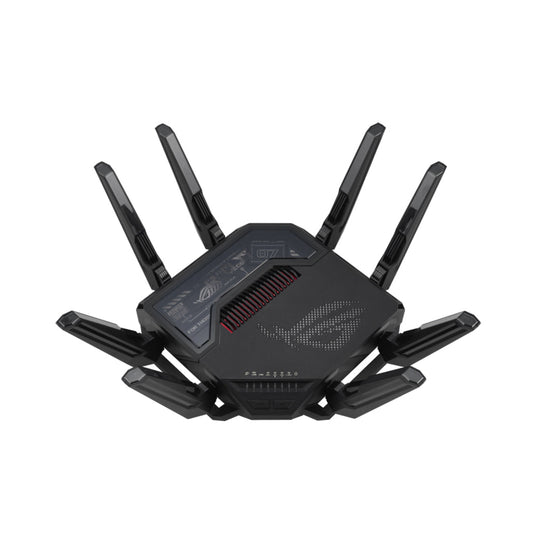 ASUS ROG Rapture GT-BE98 Quad-Band WiFi 7 Gaming Router with 25 Gbps Speed, Dual 10G Ports & Game Acceleration