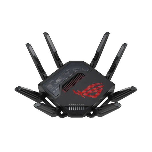ASUS ROG Rapture GT-BE98 Quad-Band WiFi 7 Gaming Router with 25 Gbps Speed, Dual 10G Ports & Game Acceleration