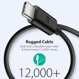 RAVPower RP-CB044 USB-A to USB-C Cable – 60W Fast Charging, 1M TPE Cord for iPhone 16, Galaxy S23, Pixel & More