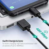 RAVPower RP-CB044 USB-A to USB-C Cable – 60W Fast Charging, 1M TPE Cord for iPhone 16, Galaxy S23, Pixel & More