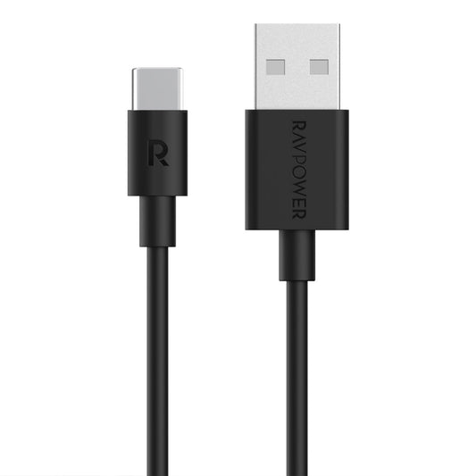 RAVPower RP-CB044 USB-A to USB-C Cable – 60W Fast Charging, 1M TPE Cord for iPhone 16, Galaxy S23, Pixel & More