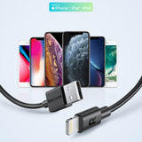 RAVPower USB-A to Lightning Cable – 27W Fast Charging, MFi Certified iPhone Charger, 1M Durable TPE Cord