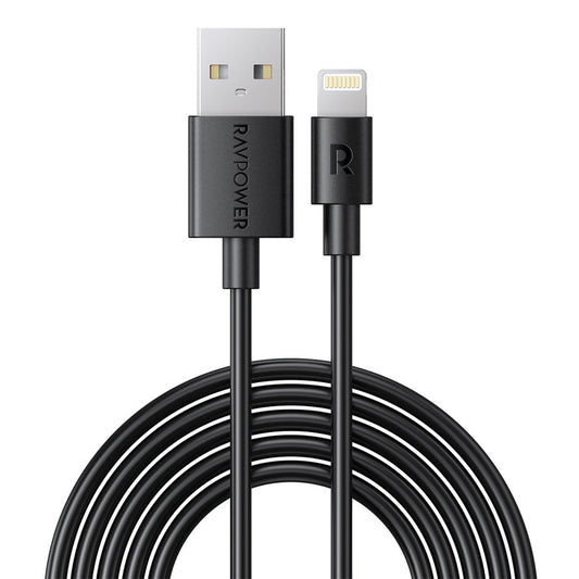 RAVPower USB-A to Lightning Cable – 27W Fast Charging, MFi Certified iPhone Charger, 1M Durable TPE Cord