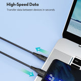 RAVPower USB-C to USB-C 60W Fast Charging Cable – Nylon Braided USB Type-C Cable for iPhone 16, Samsung S24, iPad Pro, Pixel 8