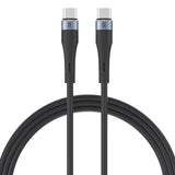 RAVPower RP-CB1038 BK USB-C to USB-C Cable 60W – 1M Fast Charging Liquid Silicone Cord, Ultra-Durable 20,000+ Bends
