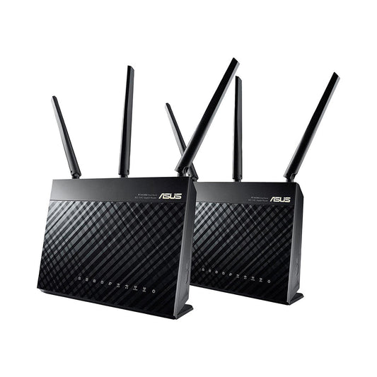 ASUS AiMesh AC1900 Whole Home WiFi System – Dual-Band Gigabit Router (RT-AC68U 2-Pack) with AiProtection, USB 3.0, and Mesh Network Expansion