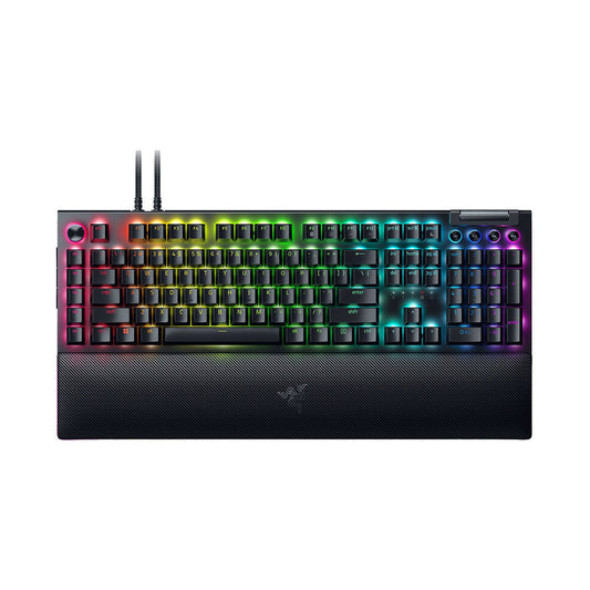 Razer BlackWidow V4 Pro - Wired Full-Size Gaming Keyboard with Yellow Switches