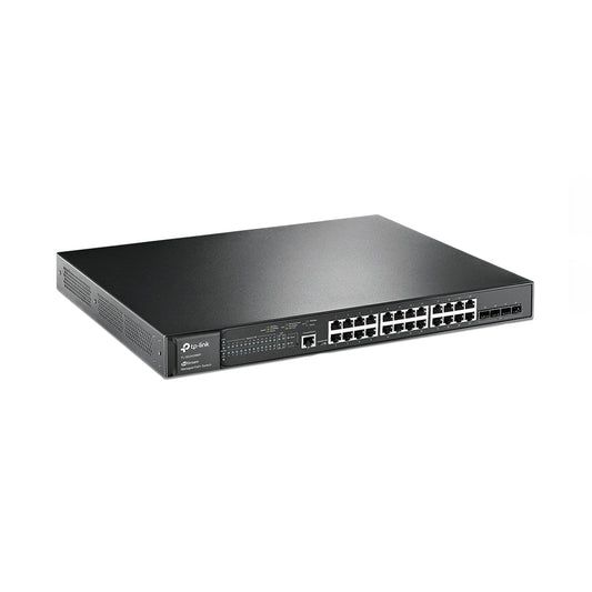 TP-Link TL-SG3428MP JetStream 28-Port Gigabit L2+ Managed Switch with 24 PoE+ Ports and Omada SDN Integration