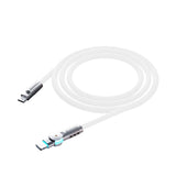 Porodo Single Head Rotating Cable PD100W - Type-C to Type-C 100W - 1M