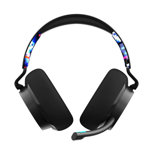 Skullcandy SLYR Pro Over-Ear Noise Cancelling Headphones - Blue Digi-Hype | 50mm Drivers, Clear Voice Smart Mic, USB-C & 3.5mm