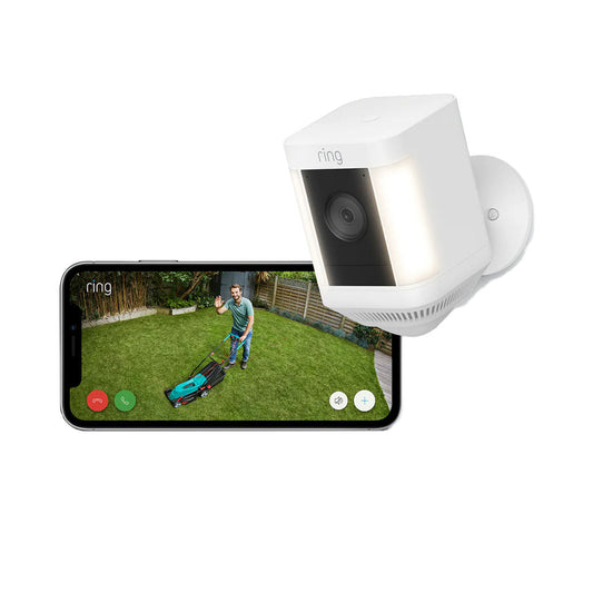 Ring Spotlight Cam Plus Battery - Weather-Resistant Outdoor Security Camera