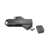 SanDisk iXpand Flash Drive Luxe 128GB – USB-C and USB 3.0, Compatible with iPhone 15, iPad Pro, Android, and Mac