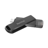 SanDisk iXpand Flash Drive Luxe 128GB – USB-C and USB 3.0, Compatible with iPhone 15, iPad Pro, Android, and Mac