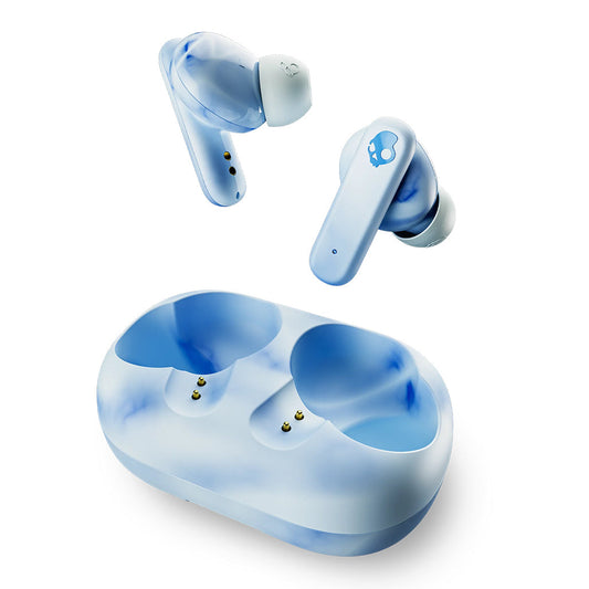 Skullcandy EcoBuds - Glacier | Eco-Friendly Wireless Earbuds with Superior Sound and Long Battery Life