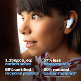 Skullcandy EcoBuds - Glacier | Eco-Friendly Wireless Earbuds with Superior Sound and Long Battery Life