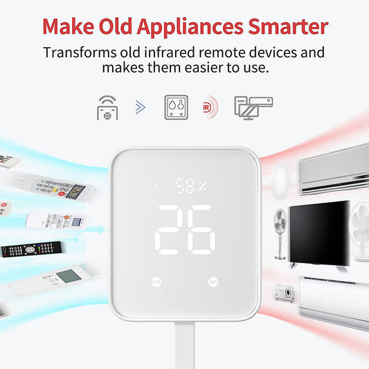 SwitchBot 4 in 1 Hub Gen 2 | Smart Hygrometer, Scene Launch Buttons, and Smart Alerts