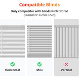 SwitchBot Blind Tilt with Solar Panel | Smart Blind Controller with 2000mAh Solar Power