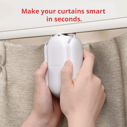 SwitchBot Curtain (U Rail) SWITCHBOT-41-WH | Smart Curtain Opener for U-Shaped Rails