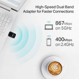 TP-Link Archer T3U AC1300 Dual Band USB WiFi Adapter – High-Speed Connectivity for Laptops and Desktops