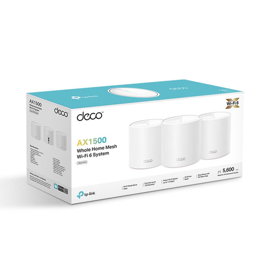 TP-Link Deco X10 - AX1500 Whole Home Mesh Wi-Fi 6 System (3 Pack) | High-Speed, Seamless Coverage