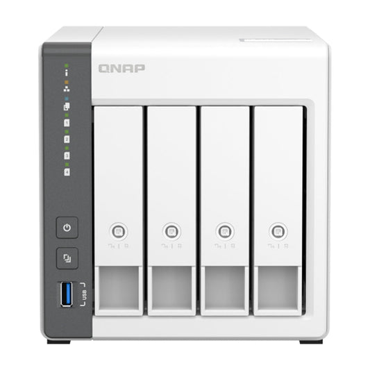 QNAP TS-433 4-Bay NAS with Built-in AI NPU for Personal Cloud and Home Entertainment
