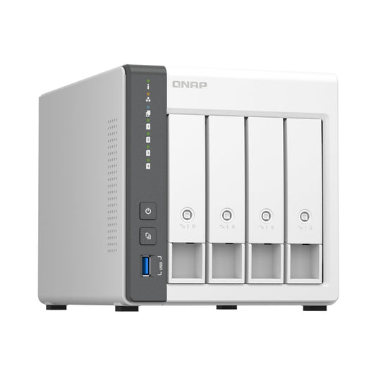 QNAP TS-433 4-Bay NAS with Built-in AI NPU for Personal Cloud and Home Entertainment