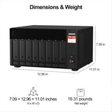 QNAP TS-873A 8-Bay AMD Ryzen Quad-Core NAS with QSW-1105-5T 5-Port 2.5GbE Switch