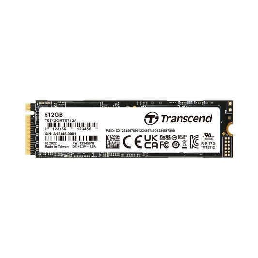 Transcend SSD M.2 2280 PCIe NVMe 512GB | MTE712A