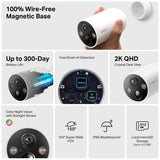TP-Link Tapo C425 Smart Wire-Free Security Camera with 2K QHD, Color Night Vision, and AI Detection