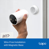 TP-Link Tapo C425 Smart Wire-Free Security Camera with 2K QHD, Color Night Vision, and AI Detection