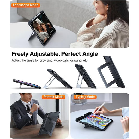 Torras Ostand Case for iPad Air 5th Generation | Adjustable Dual Stand, Pencil Holder, Military-Grade Protection