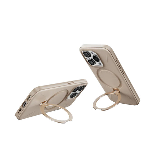 Torras Ostand 360° Spin Fusion MagSafe Case for iPhone 16 Pro Max - Desert Gold | Lens Protection and Enhanced Magnetic Strength