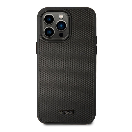 Tumi HC Leather With Magsafe Embossed Balistic Pattern Case iPhone 14 Pro Max
