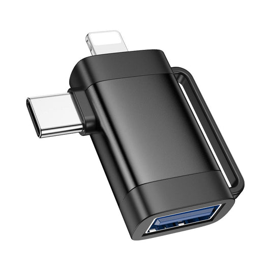 Hoco Adapter for Lightning and Type-C to USB-A | UA31F