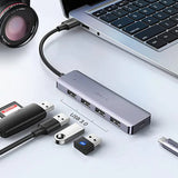 UGreen USB 3.0 Ultra Slim 4-Port Hub | High-Speed Data Transfer and Extra Power Supply