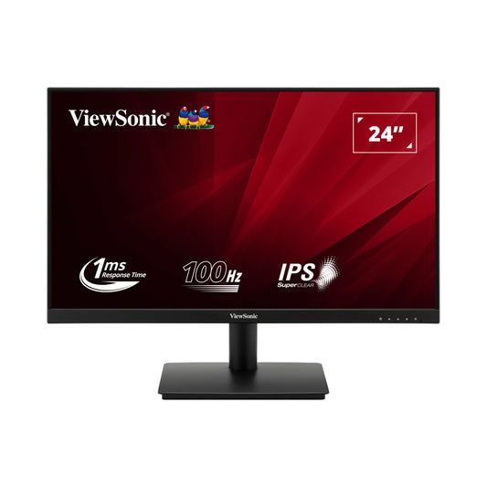 ViewSonic VA240-H 24” Full HD Monitor – 100Hz Refresh Rate, 1ms Response Time, IPS Panel, Eye Care Technology