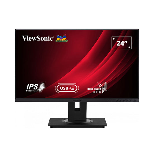 ViewSonic VG2455 24" 1080P IPS Monitor with Advanced Ergonomics and USB-C Connectivity
