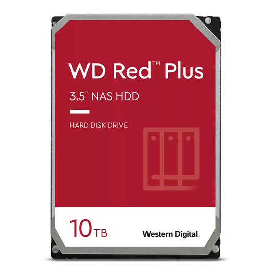 WD Red Plus 10TB NAS HDD – 3.5" 7200RPM | WD101EFBX-68B0AN – High-Performance Storage for Small to Medium NAS Systems