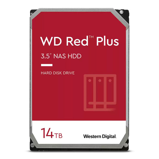 WD Red Plus 14TB NAS HDD – 3.5" 7200RPM | WD140EFGX-68B0GN – High-Capacity Storage for Small to Medium NAS Systems