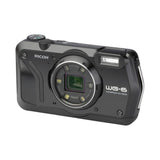 Ricoh WG6 Waterproof Compact Digital Camera - 20MP, 4K Video, Rugged Design - Black