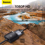 Baseus Lite Series HDMI to VGA Adapter - 1080P HD, Black