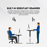 Fantech WS414 Adjustable Height Desk with Sturdy Steel Frame and Powerful Electric Motor